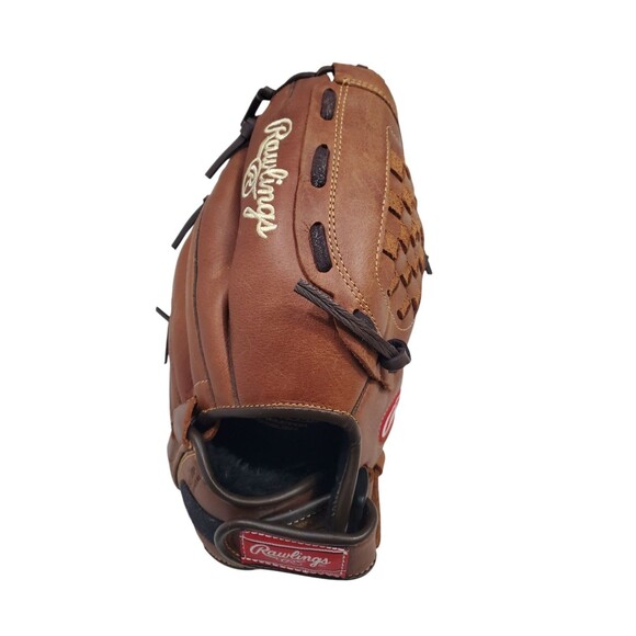 Rawlings P12BF 12" Brown Leather Baseball Glove for Right Handed Thrower RHT - Picture 3 of 10